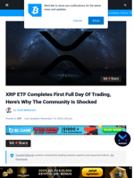 XRP ETF Completes First Full Day Of Trading, Here’s Why The Community Is Shocked | Bitcoinist.com
