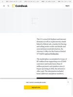 U.S. Seizes Darknet, Internet Domains, Crypto Funds Tied to BidenCash