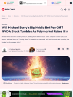 Will Michael Burry's Big Nvidia NVDA Stock Bet Pay Off?