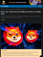 Here are 3 Reasons for Shiba Inu Price to Rally 43%