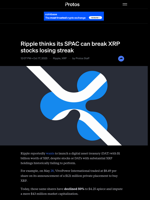 Ripple thinks its SPAC can break XRP stocks losing streak