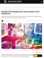Google Puts Stablecoins at the Heart of AI Payments - DailyCoin