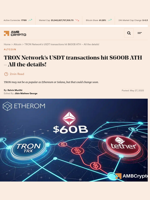 TRON Network's USDT transactions hit $600B ATH - All the details! - AMBCrypto