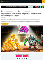 Speculative Capital Flows To Robotics, AI, From Crypto: Delphi Digital