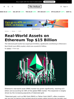 Real-World Assets on Ethereum Top $15 Billion - 