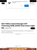$1.8 Trillion Asset Manager ETF Featuring SHIB, DOGE Gets Green Light - U.Today