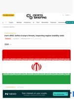 Iran's IRGC defies trump's threats, impacting regime stability odds