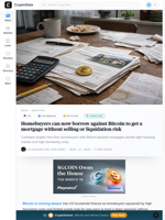 Can Bitcoin solve US housing mortgage crisis?