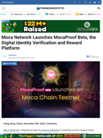 Moca Network Launches MocaProof Beta, the Digital Identity Verification and Reward Platform - TheNewsCrypto
