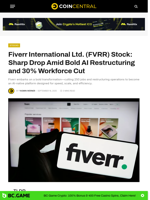 Fiverr International Ltd. (FVRR) Stock: Sharp Drop Amid Bold AI Restructuring and 30% Workforce Cut