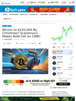 Bitcoin to $150,000 By Christmas? Scaramucci Makes Bold Call on CNBC ⋆ ZyCrypto