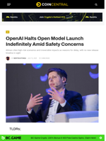 OpenAI Halts Open Model Launch Indefinitely Amid Safety Concerns - CoinCentral