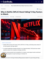 Why Is Netflix (NFLX) Stock Falling? 3 Key Factors to Watch