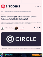 Ripple Offers $5B To Buy Circle, Focus on XRP Crypto