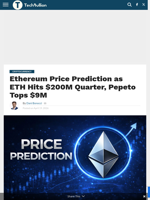 Ethereum Price Prediction as ETH Hits $200M Quarter, Pepeto Tops $9M - TechBullion