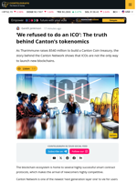 ‘We Refused To Do an ICO’: The Truth Behind Canton’s Tokenomics