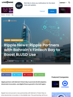 Ripple News: Ripple Partners with Bahrain's Fintech Bay to Boost RLUSD Use | Live Bitcoin News