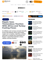 Ripple Sees Tremendous Traction With Africa and Turkey Fueling Flows – Featured Bitcoin News