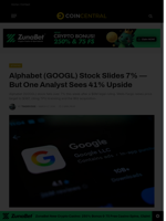 Alphabet (GOOGL) Stock Slides 7% — But One Analyst Sees 41% Upside - CoinCentral