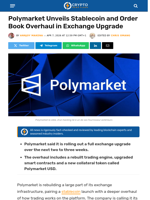 Polymarket Unveils Stablecoin and Order Book Overhaul in Exchange Upgrade - Crypto News Flash