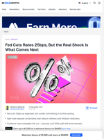 Fed Cuts Rates, But Signals Major Trouble Ahead for 2026