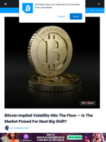 Bitcoin Implied Volatility Hits The Floor — Is The Market Poised For Next Big Shift? | Bitcoinist.com