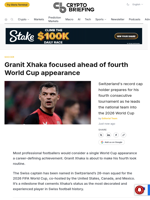 Granit Xhaka focused ahead of fourth World Cup appearance