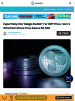 Expert Says No ‘Magic Switch’ For XRP Price, Here’s What Can Drive Price Above $2,500