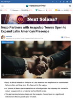 Nexo Partners with Acapulco Tennis Open to Expand Latin American Presence - TheNewsCrypto