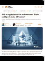 $4B in crypto losses – Can Ethereum’s $1mln audit push make difference? - AMBCrypto