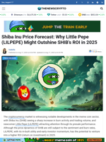 Shiba Inu Price Forecast: Why Little Pepe (LILPEPE) Might Outshine SHIB’s ROI in 2025