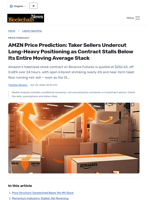 AMZN Price Prediction: Taker Sellers Undercut Long-Heavy Positioning as Contract Stalls Below Its Entire Moving Average Stack - Blockchain.News