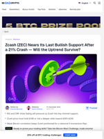 Zcash Price Faces a Crucial Test: Is a Rebound Near?