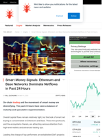 Smart Money Signals: Ethereum and Base Networks Dominate Netflows in Past 24 Hours - NullTX