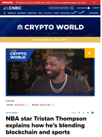 NBA star Tristan Thompson explains how he's blending blockchain and sports