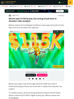 Weak US job data print to spark Bitcoin rally to $155K