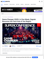 Zagreb Hosts Game Changer 2025: Region’s Biggest Tech Event