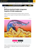 PayPal Ventures Backs Bitfinex-Linked Stablecoin Project