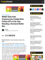 BitMEX Study Finds Cryptocurrency Funding Rates Positive 92% of the Time, Revealing a Structural Market Bias