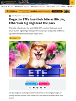 Dogecoin ETFs See Record-Low Liquidity as Trading Activity Cools