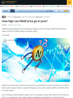 How High Can NEAR Price Go in June?
