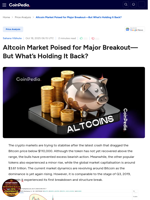 Altcoin Market Poised for Major Breakout—But What’s Holding It Back?
