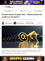 AI token Quack AI gains 83% – What’s behind Q’s sudden acceleration? - AMBCrypto