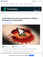 Israeli Military Bets on Polymarket Trigger Indictments