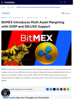 BitMEX Introduces Multi Asset Margining with $XRP and $RLUSD Support