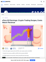 eToro Q3 Earnings: Crypto Trading Surges, Costs Match Revenue - BeInCrypto