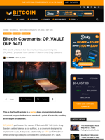 Bitcoin Covenants: OP_VAULT (BIP 345)