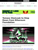 Tomasz Stańczak to Step Down from Ethereum Foundation - 