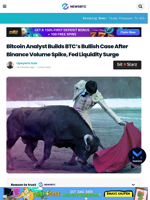 Bitcoin Analyst Builds BTC's Bullish Case After Binance Volume Spike, Fed Liquidity Surge