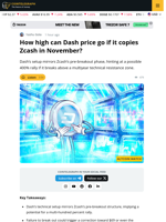 How High Can Dash Price Go If It Copies October’s Zcash Rally?